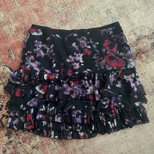 Y2K DKNY Women's Ruffle Mini Skirt